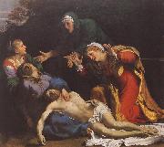 CARRACCI, Annibale Lamentation of Christ df oil on canvas